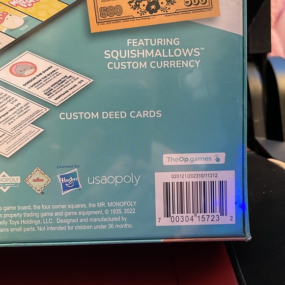NWT MONOPOLY: Original Squishmallows Collector's Edition Game - Family Fun! - Picture 7 of 8